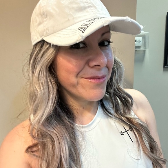 Alphalete Cream and Tan Caps BUNDLE - Picture 11 of 11